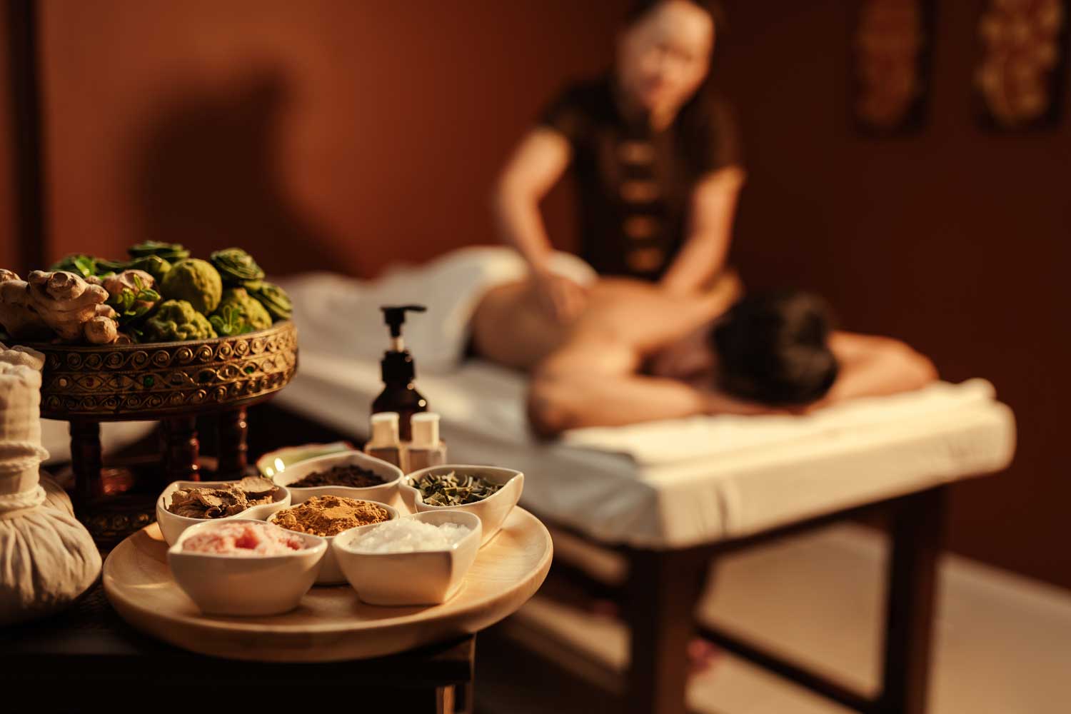 Öl und traditionelle Thai Ganzkörper Massage